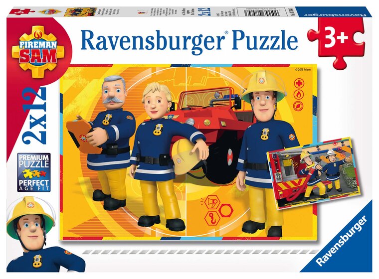 Product Image for Ravensburger Pussel - Brandman Sam på jobbet 2x12 bitar