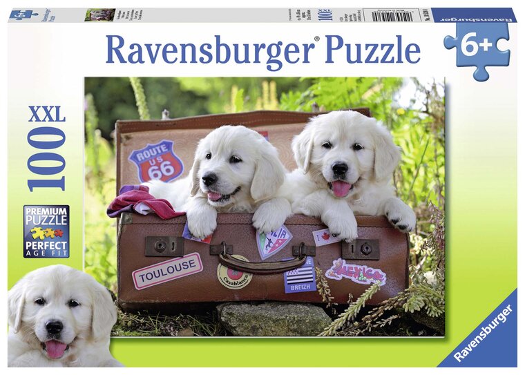 Product Image for Ravensburger Pussel - Valpar på resa 100 bitar XXL