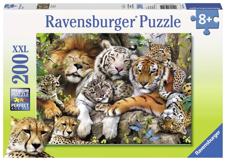 Product Image for Ravensburger Pussel - Sovande kattdjur 200 bitar XXL
