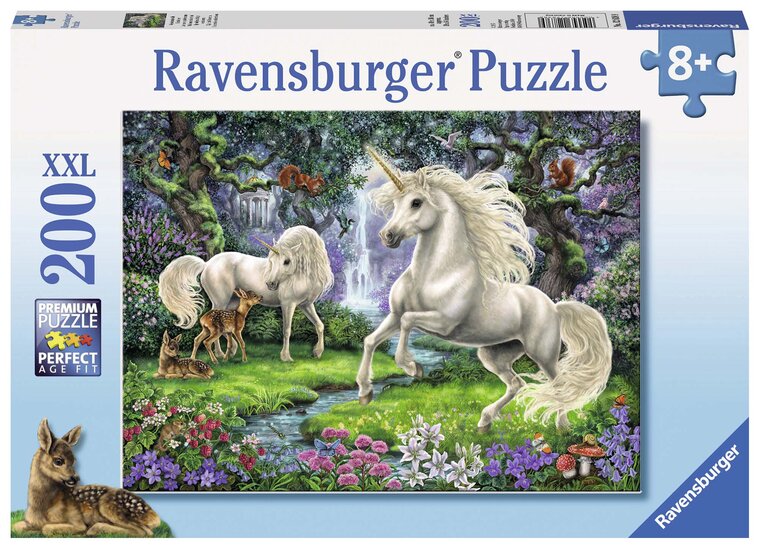Product Image for Ravensburger Pussel, Mystiska enhörningar 200 bitar XXL