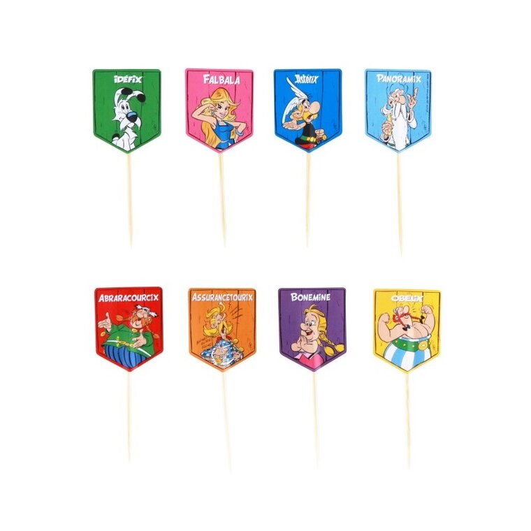 Product Image for Asterix Cake Toppers 8-pack