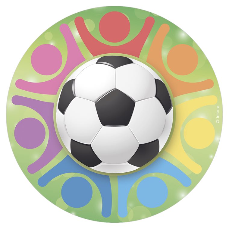 Product Image for Tårtbild Fotbollstema - Oblat 20 cm