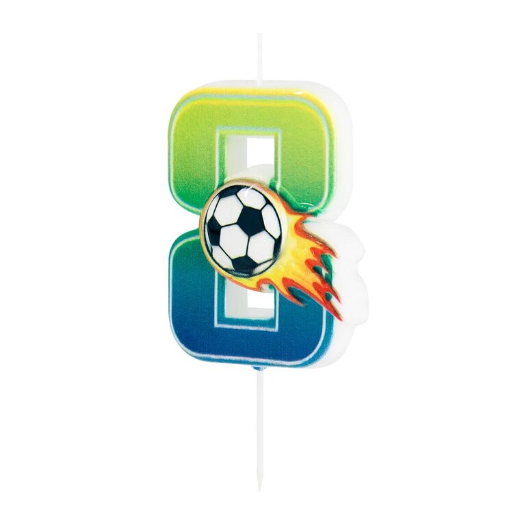 Product Image for Tårtljus Fotboll 8 år