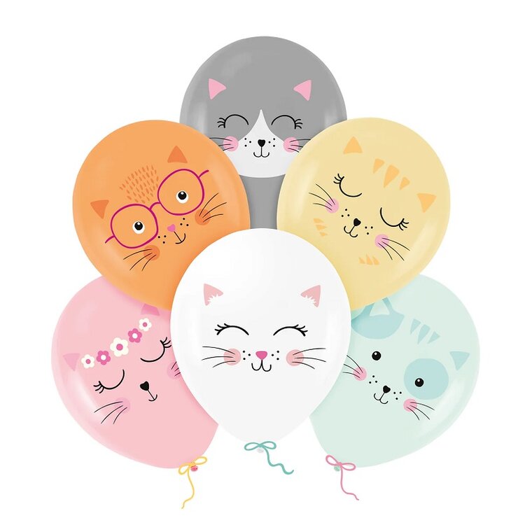 Product Image for Ballonger med katter 6-pack
