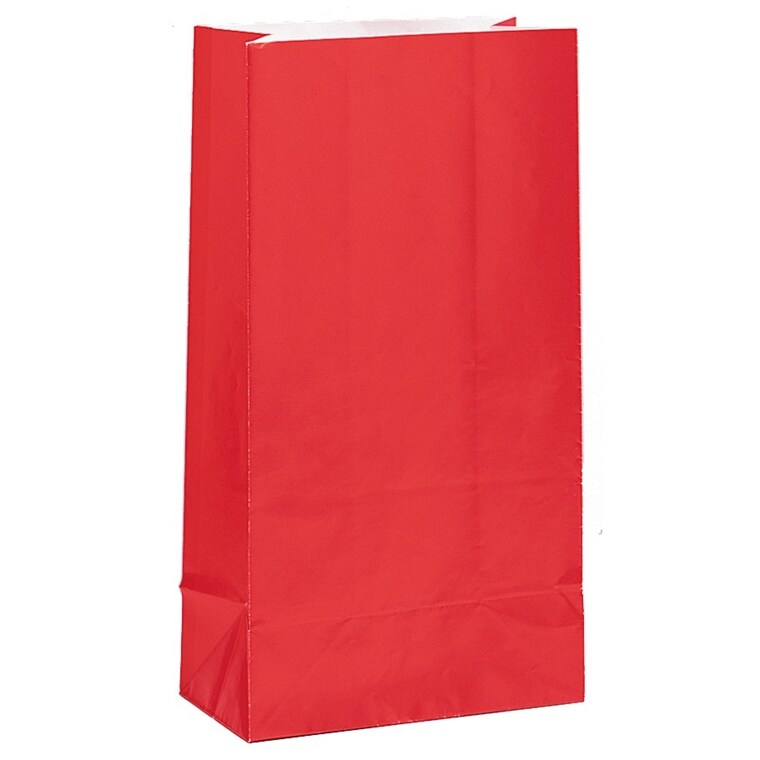 Product Image for Kalaspåsar i papper - Röda 12-pack