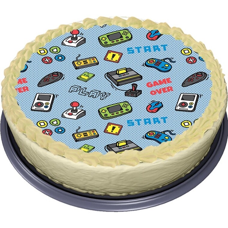 Product Image for Game On, Tårtbild Sockerpasta