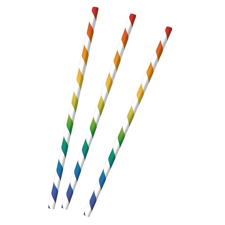 Product Image for Pastel Rainbow - Papperssugrör 12-pack