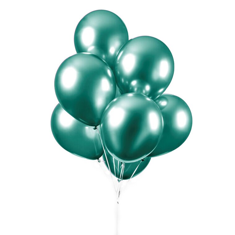 Product Image for Ballonger - Mörkgrön Chrome 10-pack