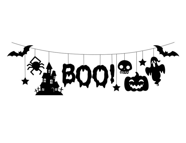 Product Image for Dekorationsgirlang i filt Halloween 3 meter