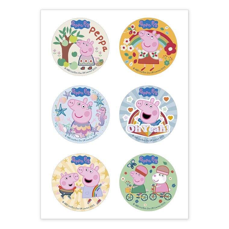 Product Image for Peppa Pig Muffinsbilder Sugarpaste 6-pack