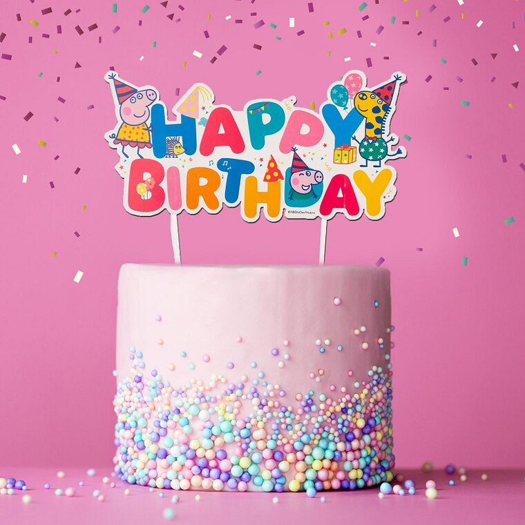Product Image for Peppa Pig - Cake Topper Happy Birthday
