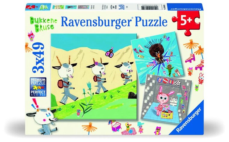 Product Image for Ravensburger Pussel - Bockarna Bruse 3x49 bitar