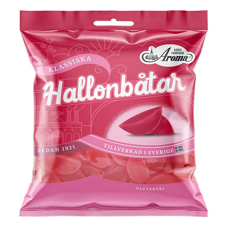 Product Image for Aroma Hallonbåtar 80 gram