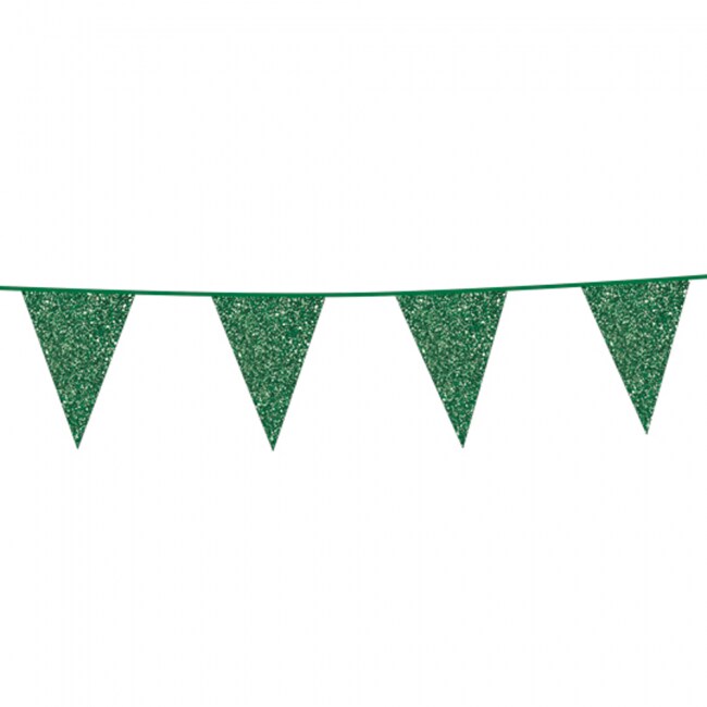 Product Image for Glittrande flaggirlang i grönt 6 meter