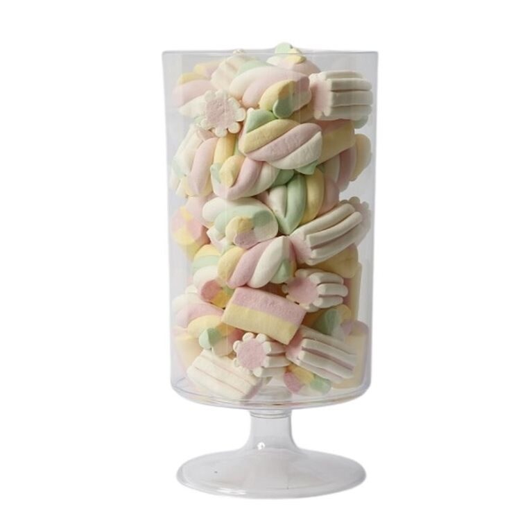 Product Image for Godisskål av plast på fot cylinderformad 25 cm