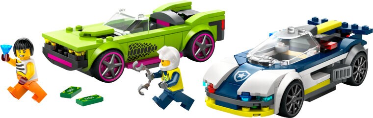 Product Image for LEGO City - Jakt med polisbil och muskelbil 6+