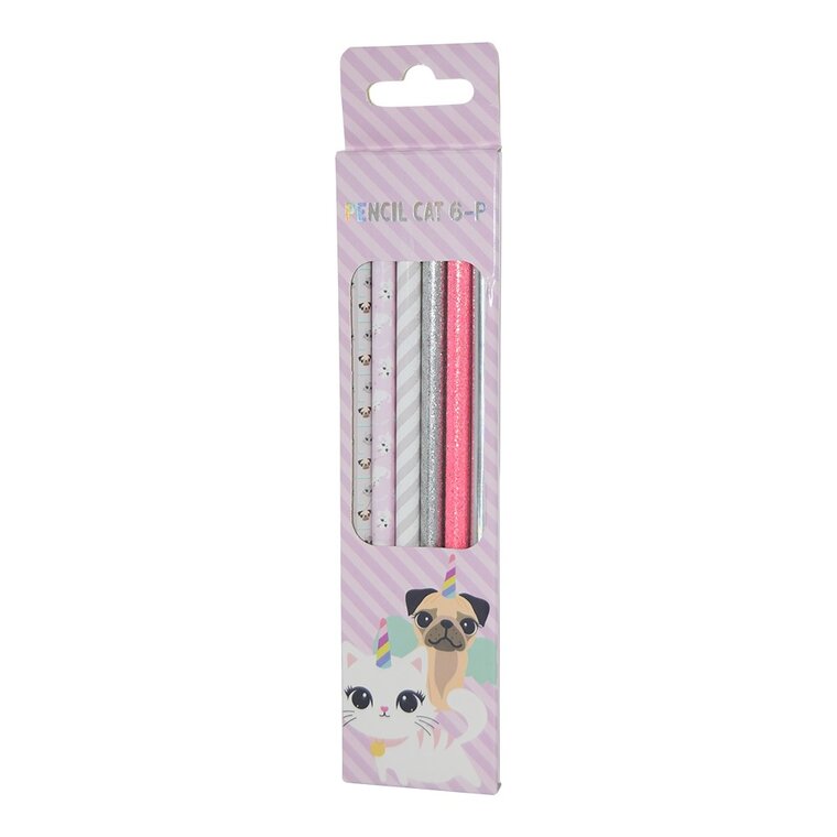 Product Image for Blyertspennor, Katt och Hundmotiv 6-pack