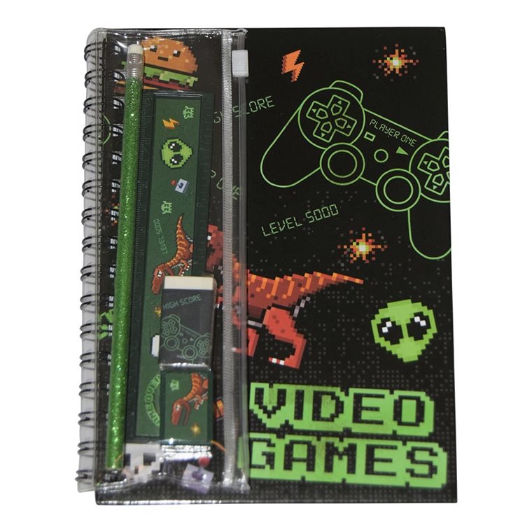 Product Image for Anteckningsbok med tillbehör - Video games