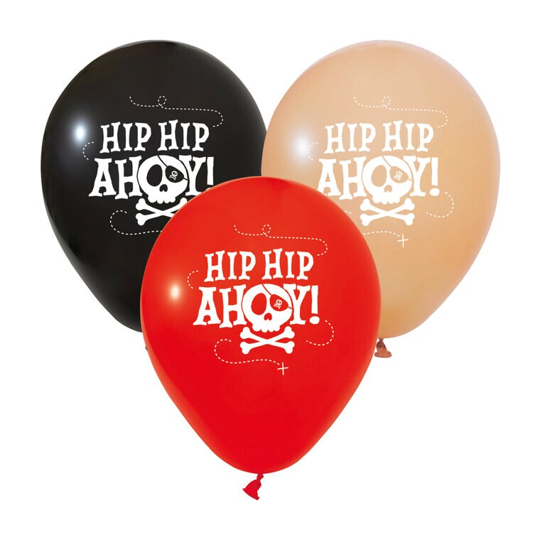 Product Image for Pirate Hip Hip Ahoy Ballonger 6-pack