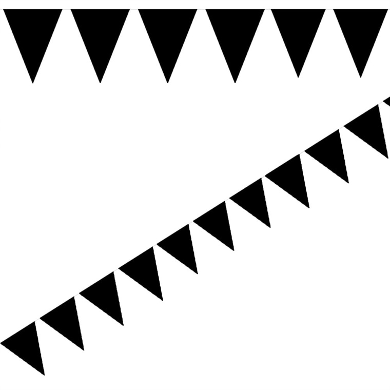 Product Image for Flaggirlang Mini - Svart 3 meter