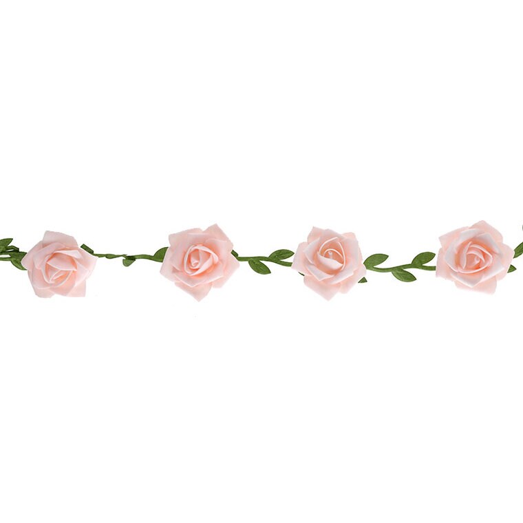 Product Image for Girlang med rosa rosor 120 cm