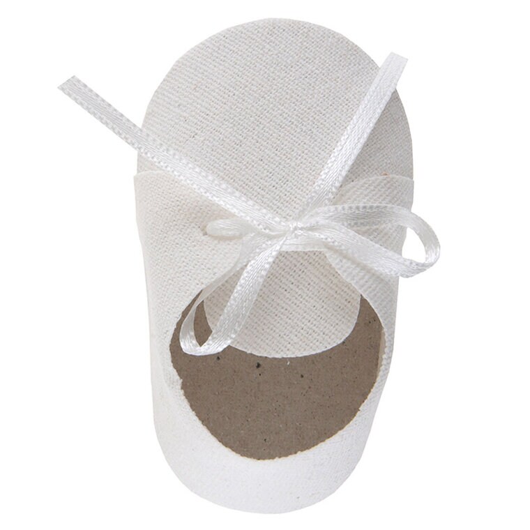 Product Image for Babyshower - Gåvoaskar vita skor 4-pack