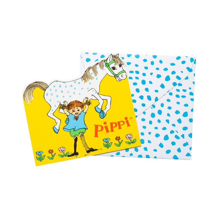Product Image for Pippi Långstrump Inbjudningskort 8-pack