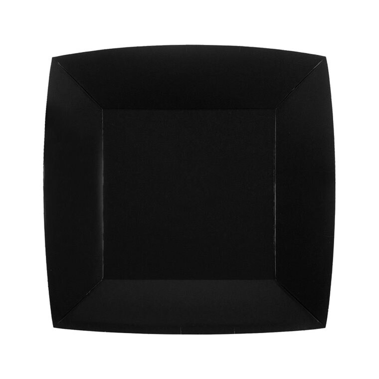 Product Image for Assietter Fyrkantiga 18 cm - Svarta 10-pack