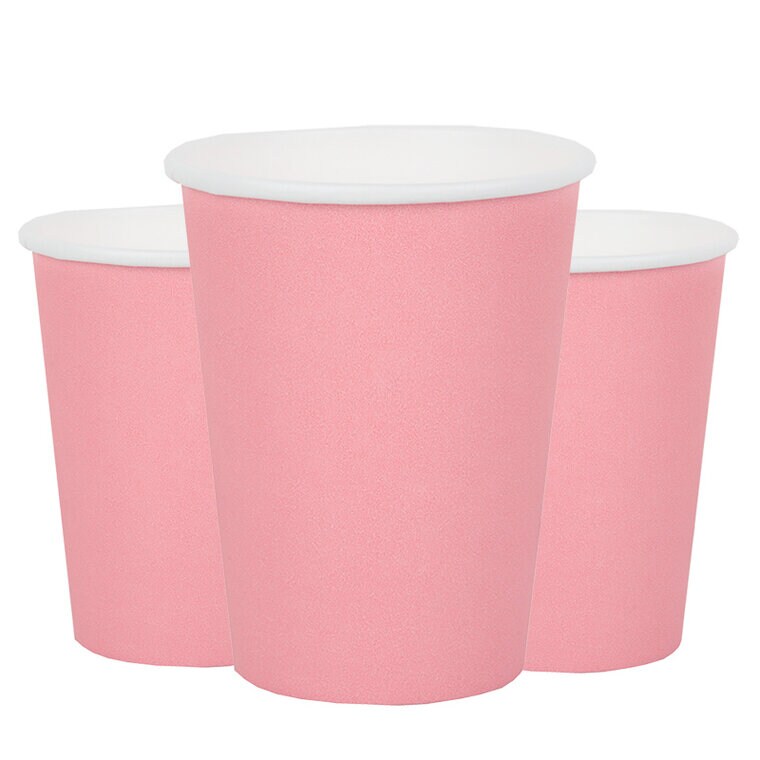 Product Image for Pappmuggar 250 ml - Ljusrosa 10-pack