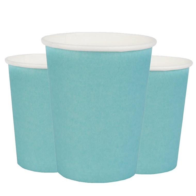 Product Image for Pappmuggar 250 ml - Turkos Ljusblå 10-pack