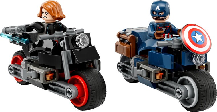 Product Image for LEGO Avengers - Black Widows & Captain Americas motorcyklar 6+