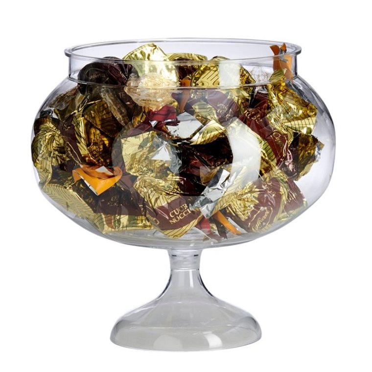Product Image for Godisskål av plast på fot 16 cm