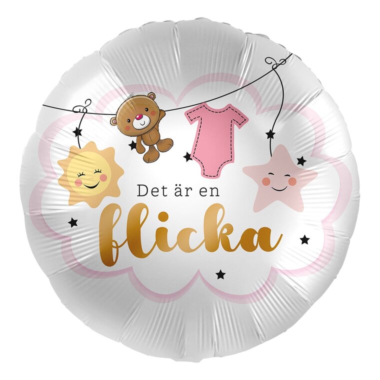 Product Image for Folieballong Det är en flicka 43 cm