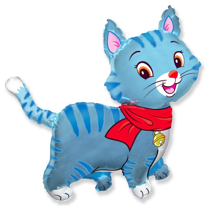 Product Image for Folieballong - Blå katt 61 cm