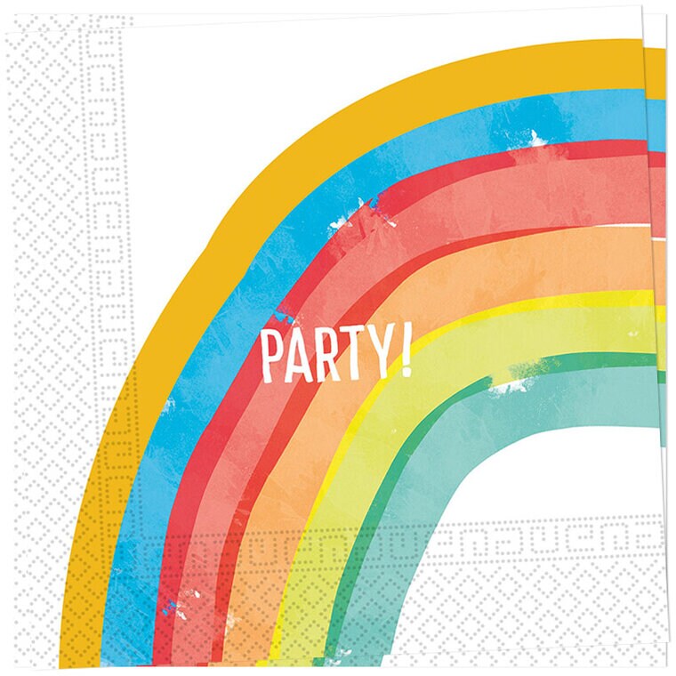 Product Image for Rainbow Party - Servetter 20-pack