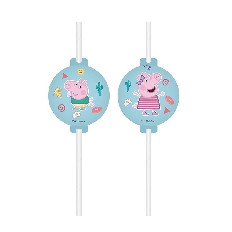 Product Image for Greta Gris - Pappsugrör 4-pack