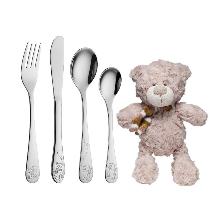 Product Image for Doppresent Teddybjörn Bestickset med gosedjur