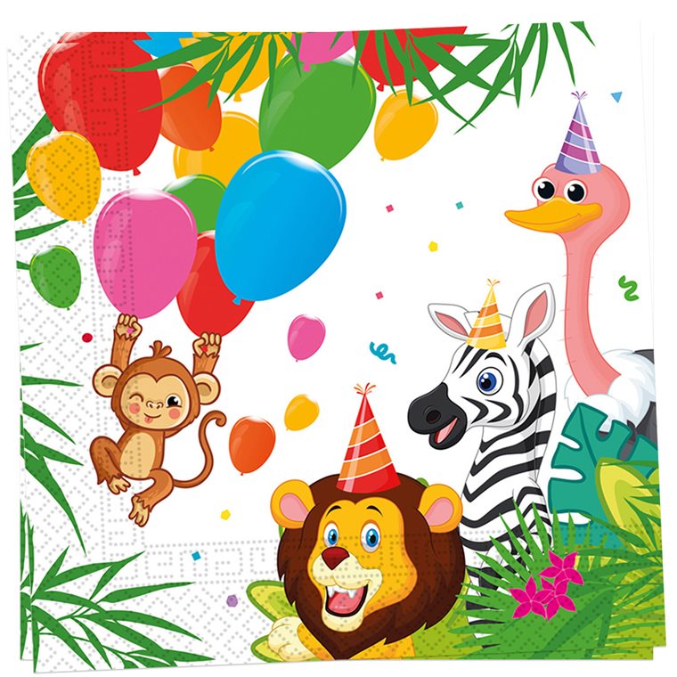 Product Image for Jungle Balloons - Servetter 20-pack