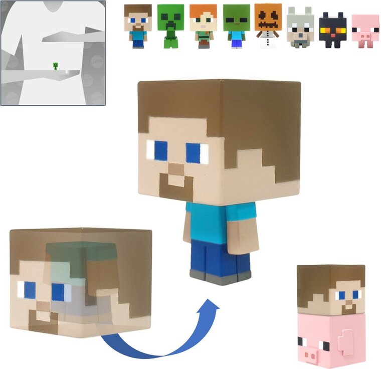 Product Image for Minecraft - Mini Mob Heads figurer 5 cm osorterade