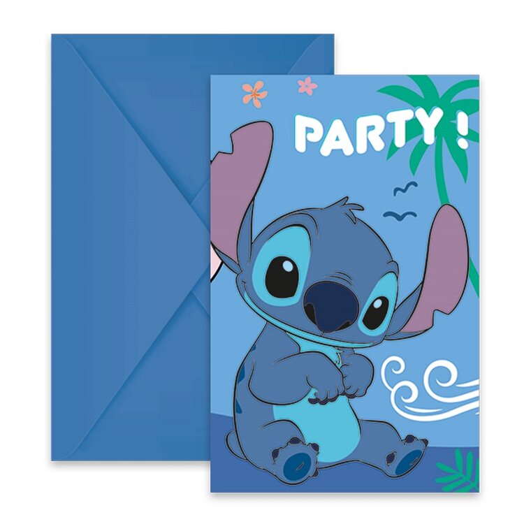 Product Image for Lilo & Stitch - Inbjudningskort med kuvert 6-pack