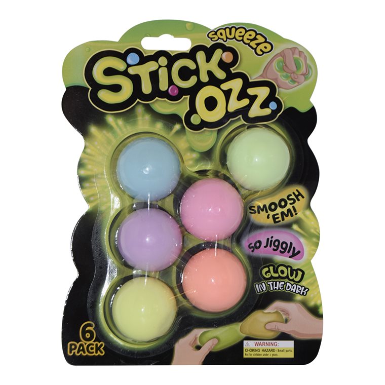 Product Image for Stick on wall squeeze 6-pack