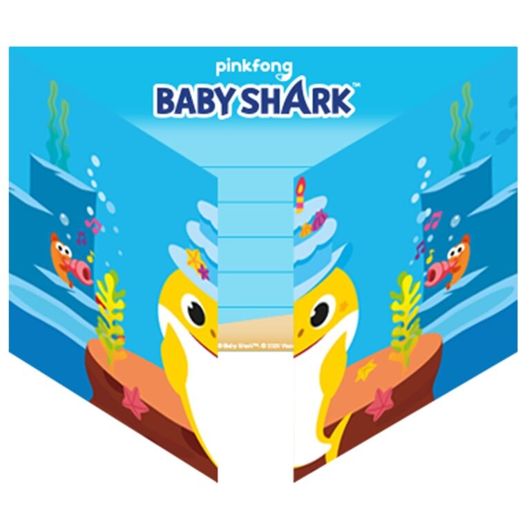 Product Image for Baby Shark - Inbjudningskort 8-pack