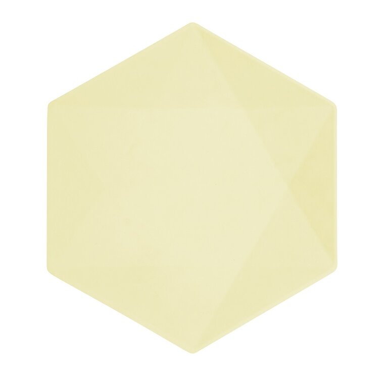 Product Image for Tallrikar Decor Premium Hexagon 26 cm Gul 6-pack