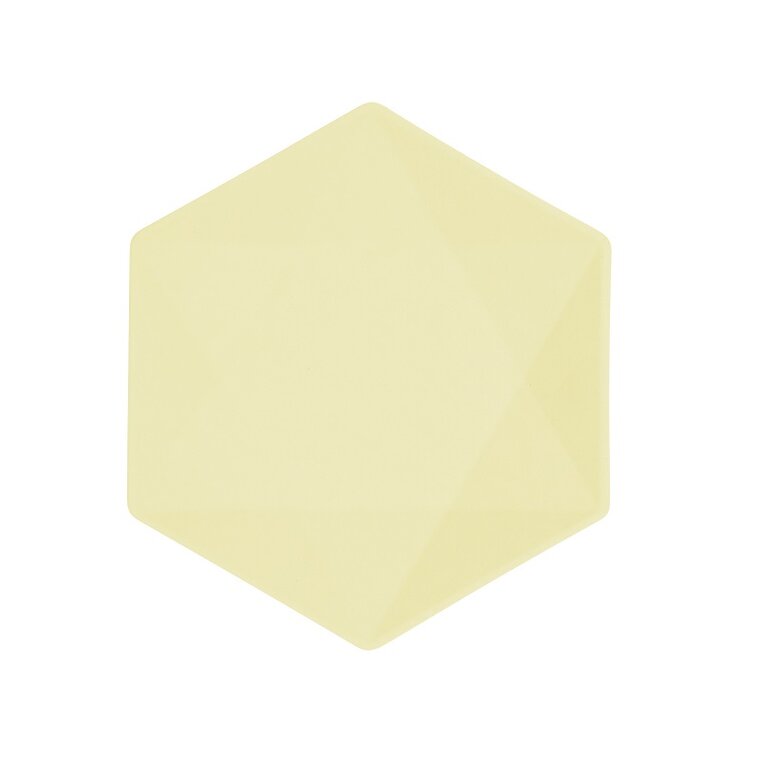 Product Image for Tallrikar Decor Premium Hexagon 21 cm Gul 6-pack