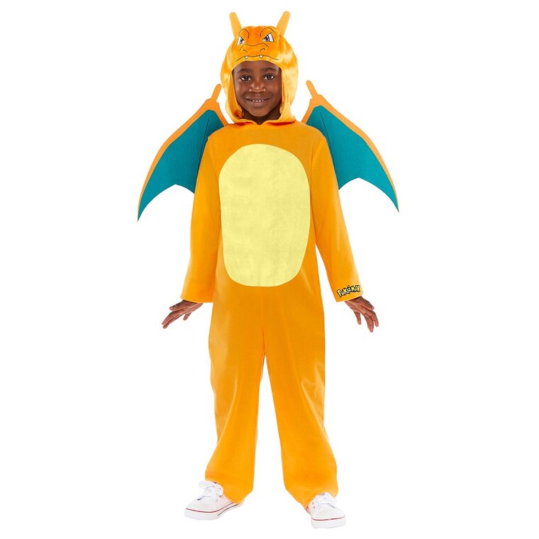 Product Image for Pokémon Charizard Jumpsuit Maskeraddräkt Barn 10-12 år (134-146 cm)