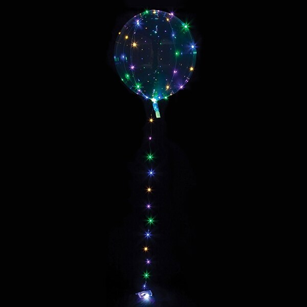 Product Image for Clearz Crystal, Transparent ballong med multi LED-ljus