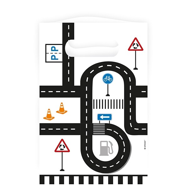 Product Image for Fordonstema - Kalaspåsar i papper 8-pack