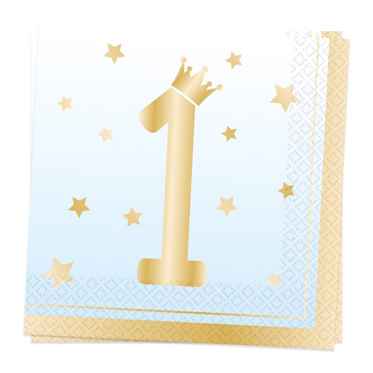Product Image for Blåombre Servetter, 1 år 16-pack