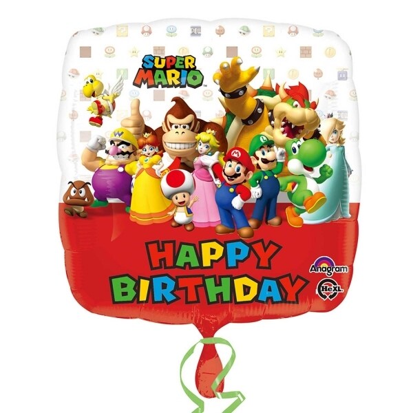 Product Image for Super Mario - Folieballong Happy Birthday 43 cm