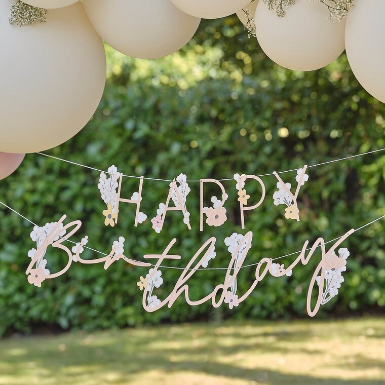 Product Image for Pink Floral - Girlang Happy Birthday